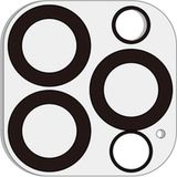 Muvit Krasbestendig Tempered Glass Camera Cover Geschikt voor Apple iPhone 13 Pro, Doorzichtig zwart