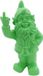 Stoobz kabouter fuck you groen - kabouter met middelvinger - 20 cm groot - kabouter FY - tuinkabouter - stoute kabouter