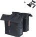 Basil City - Dubbele fietstas MIK - 28-32 Liter - Waterafstotend - Reflectiedetails - Zwart
