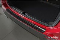 Zwart Mercedes-Benz Zwart RVS Achterbumperprotector passend voor Mercedes GLA-Klasse II H247 2020- 'Ribs'
