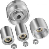 VEVOR Belt Grinder Idler Wheel Set 100 mm Machined Riem Grinder Wheel Set 19 mm Boring Riem Grinder Wielset met Functies van het Volgwiel en Loopwiel voor Metaalslijp- en Niet-metalen Slijpindustrieën