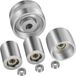 VEVOR Belt Grinder Idler Wheel Set 100 mm Machined Riem Grinder Wheel Set 19 mm Boring Riem Grinder Wielset met Functies van het Volgwiel en Loopwiel voor Metaalslijp- en Niet-metalen Slijpindustrieën
