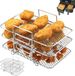 Lumehelbed Handels GmbH Accessoires pour friteuse à air, 3 étages friteuse à air chaud, grille de barbecue Convient pour Ninja Foodi Dual Zone AF300EU/ AF400EU