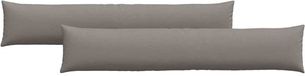 vidaXL Coussin d'assise - 2 pièces - Tissu - Taupe - 200 x 40 cm
