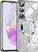 Techsuit Hoesje geschikt voor Samsung Galaxy A36/A56 - Luxury Glitter Back Cover - Geschikt voor MagSafe - Zilver