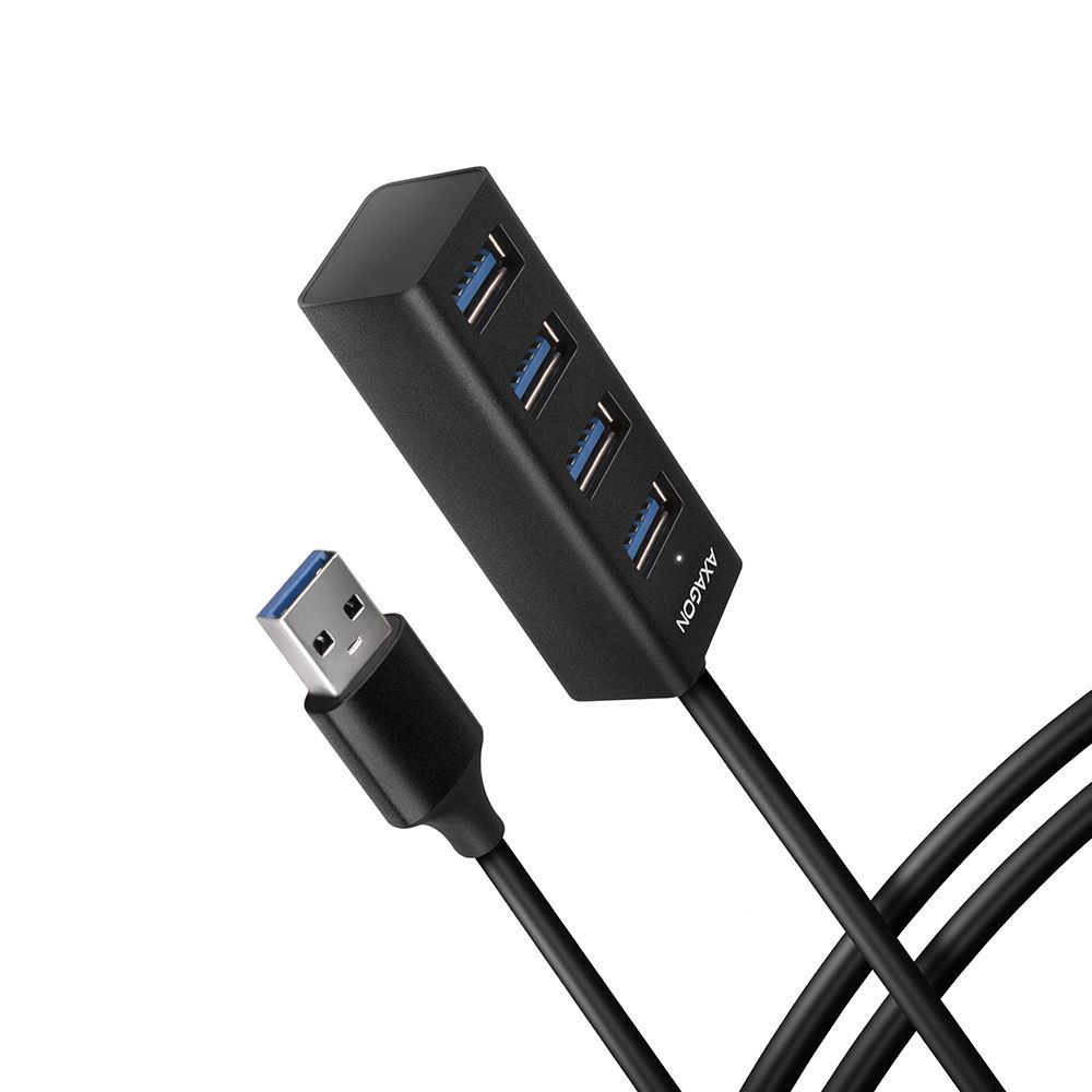 AXAGON HUE-M1AL USB 3.2 Gen 1 Hub - 4 poorten - Zwart