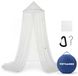 TRVLMORE Klamboe 2 Personnes - Moustiquaire - Moustiquaire avec Cordon de Suspension - Moustiquaire de Voyage XXL - Housse de Rangement Incluse - Blanc
