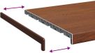vidaXL - Raamdorpel - Bruin - hout - 80 x 40 x 4,5 cm - PVC