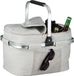Relaxdays panier de courses - pliable - isolé - avec poignée - 45 x 43 x 30,5 cm - sac isotherme - gris clair