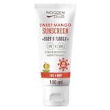 Wooden Spoon Biologische Zonnebrandcrème Baby & Familie "Sweet Mango" SPF 50