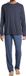 Schiesser Heren pyjama Night & Home donkerblauw / blauw 3XL