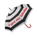 Fisura – Grand parapluie "Lo que me faltaba" à rayures. Parapluie coupe-vent résistant automatique avec bouton. Poignée ergonomique. 103 cm de diamètre.