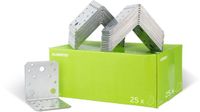 Alberts 837600 hoekverbinder | handwerkerspakket | sendzimir verzinkt | 105 x 105 x 90 mm | set van 25