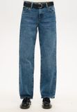 Superdry - Dames Jeans van biologisch katoen met halfhoge taille en wijde pijpen - Fulton vintage blue