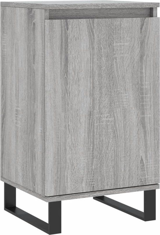 VidaXL Dressoir 40x35x70 cm Bewerkt Hout Grijs Sonoma