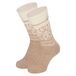 Apollo Wollen huissokken/slofsokken Nordic - dames - beige - maat 39-42