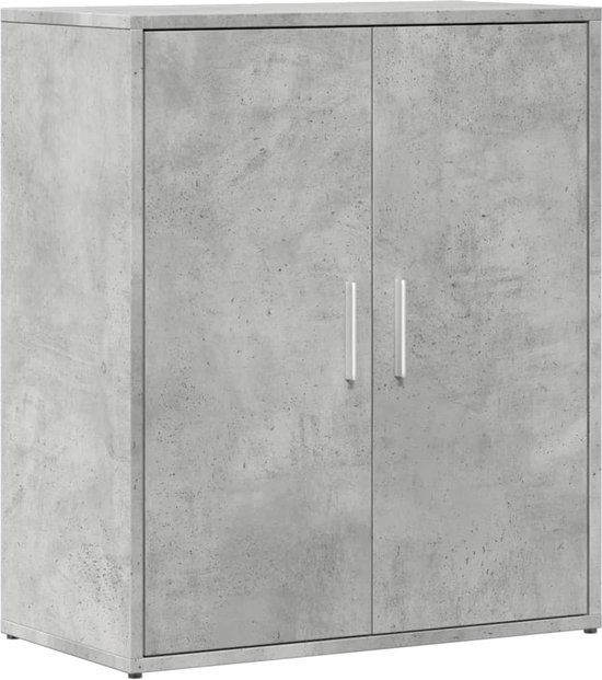vidaXL Dressoir 60x31x70 cm bewerkt hout betongrijs