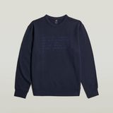 G-Star Text Graphic R Sw Heren Sweater Blauw L