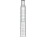 vidaXL Gabions - 4 pièces - Courbé - 400x30x180/200 cm - Métal - Argent