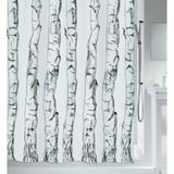 Spirella Douchegordijn Polyester Zwart, Wit