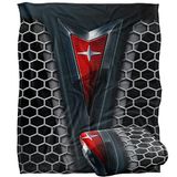 Pontiac Deken, 152 x 127 cm, rood embleem, Silky Touch, superzachte plaid