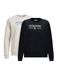 JACK & JONES Sweatshirt 'JORFREDERIKSBERG' violetblauw / zwart / wit