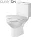 Cersanit City - Cuvette avec abattant SoftClose, évacuation arrière, alimentation latérale, CleanOn, blanc K35-035
