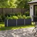 vidaXL Jardinière surélevée anthracite 242 x 80 x 55 cm acier