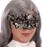 partychimp Oogmasker - Zwart/Goud - 8004761013950