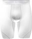 Under Armour Hg Elite Long Korte Broek Wit S Man