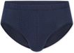 SCHIESSER Cotton Casuals slip (1-pack) - heren minislip donkerblauw met patroon