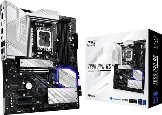 ASRock Z890 Pro RS - Moederbord - LGA 1851 Socket - DDR5 256GB - PCIe Gen5
