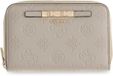 GUESS Carmella SLG Medium Zip Around Wallet Bone Logo crème