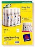 Avery Heavy Duty Laser Labels, Wit, Laser, 20 stuk(s)
