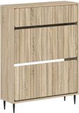 vidaXL Armoire à chaussures ZWOLLE 78 x 24 x 103 cm Bois traité Chêne Sonoma