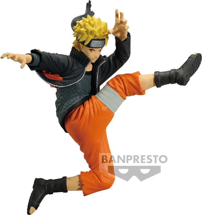 Banpresto Naruto Shippuden Vibration Stars Figure - Naruto Uzumaki Flying Kick