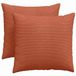 vidaXL Zitkussens 2 stuks Rood-oranje 45 x 45 cm Corduroy stof