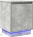 vidaXL Nachtkastje Beton Grijs 39 x 34,5 x 50 cm Bewerkt hout