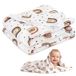 Medi Partners Mousseline Babydeken 100x150cm Mousseline Deken voor Pasgeborenen - Dunne Zachte Knuffeldeken Zomerdeken Voor Peuters Speelmat Wieg Kinderwagen (Regenboog)