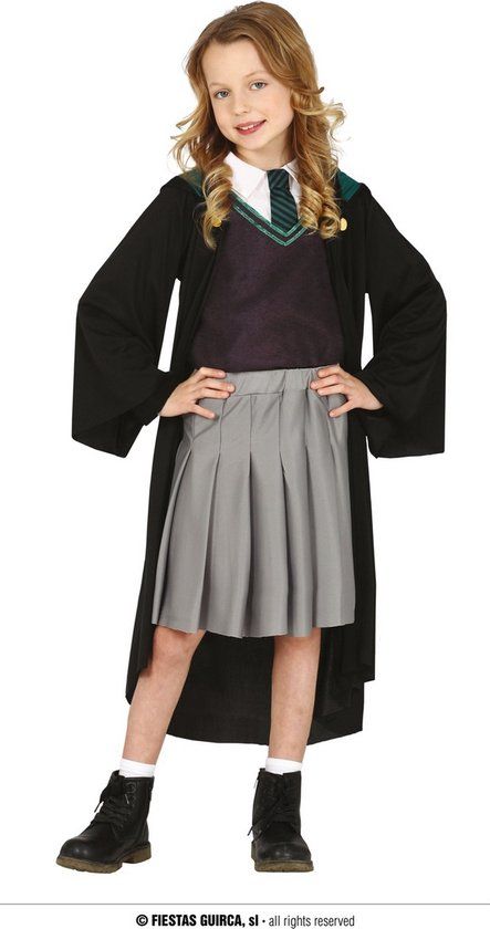 Fiestas Guirca - Tovenaars leerling Girl (5-6 jaar) - Halloween Kostuum voor kinderen - Harry Potter