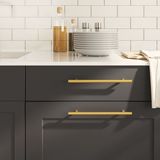 vidaXL Handvatten 10 st 192 mm roestvrij staal goudkleurig