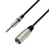 Adam Hall Cables 3 STAR MMP 0100 Microfoonkabel XLR vrouwelijk naar jack TS | 1 m