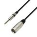 Adam Hall Cables 3 STAR MMP 0100 Microfoonkabel XLR vrouwelijk naar jack TS | 1 m
