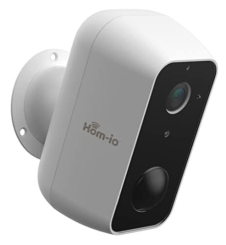 Melchioni Family 1080p Wifi-accucamera IP65 - HOM-BATT-CAM, 2 MP Hom-io Smart WiFi beveiligingscamera met 2 batterijen 21700, capaciteit van 9600 mAh en PIR-sensor