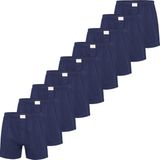 Phil & Co Wijde Boxershorts Jersey Stretch Effen Navy Blauw 9-Pack - Maat 4XL