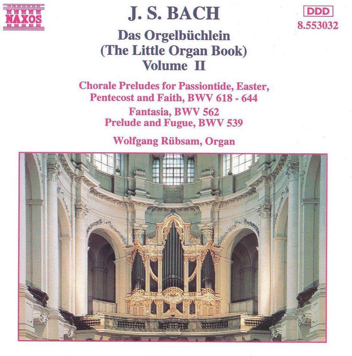 OUTHERE Johann Sebastian Bach: Orgelbuchlein Vol 2 Bwv618-644 CD