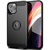Apple iPhone 13 Mini hoes - Duurzaam en schokbestendig - Carbonvezel - Zwart