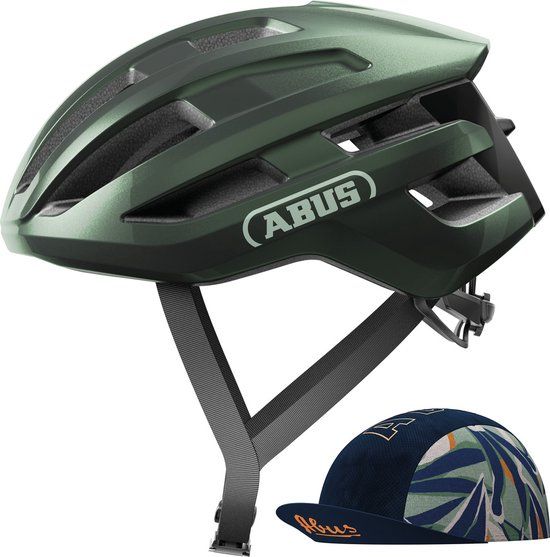 Abus Powerdome Ace - Moss Green - Fietshelm - Maat M