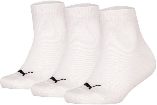 PUMA kids 3P quartersokken wit II