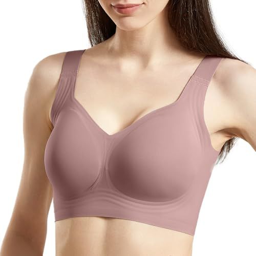 Fittingirls Draadloze Push-up Minimizer Bh voor Vrouwen Volledige Dekking Full Figure Support Onderarm-gladmakend Optillend Effect T-shirtbeha Perfect Onder Hemd